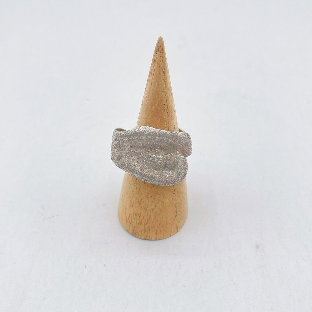 925 Silver Calla Lily Flower Band Ring 8.5